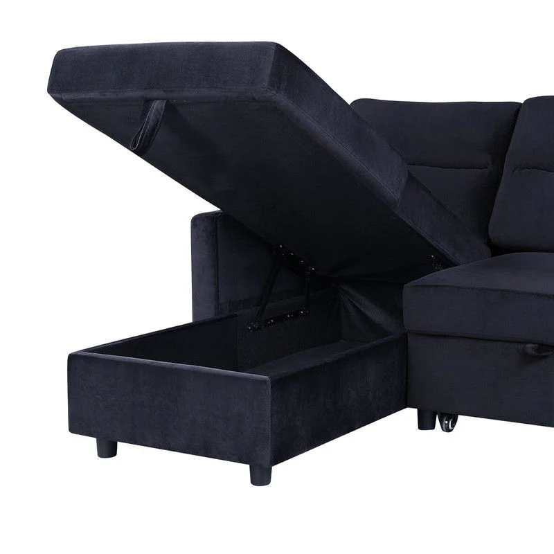 Ivy - Reversible Sleeper Sectional Sofa With Storage Chaise And Side Pocket - Image 8