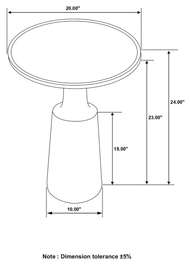 Ixia - Round Solid Mango Wood Accent Side Table - Image 10