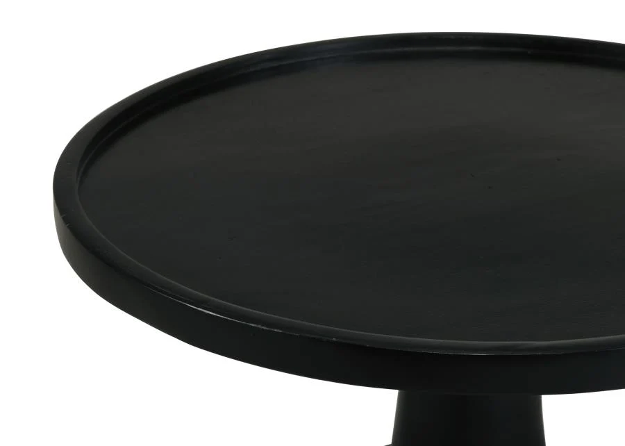 Ixia - Round Solid Mango Wood Accent Side Table - Image 7
