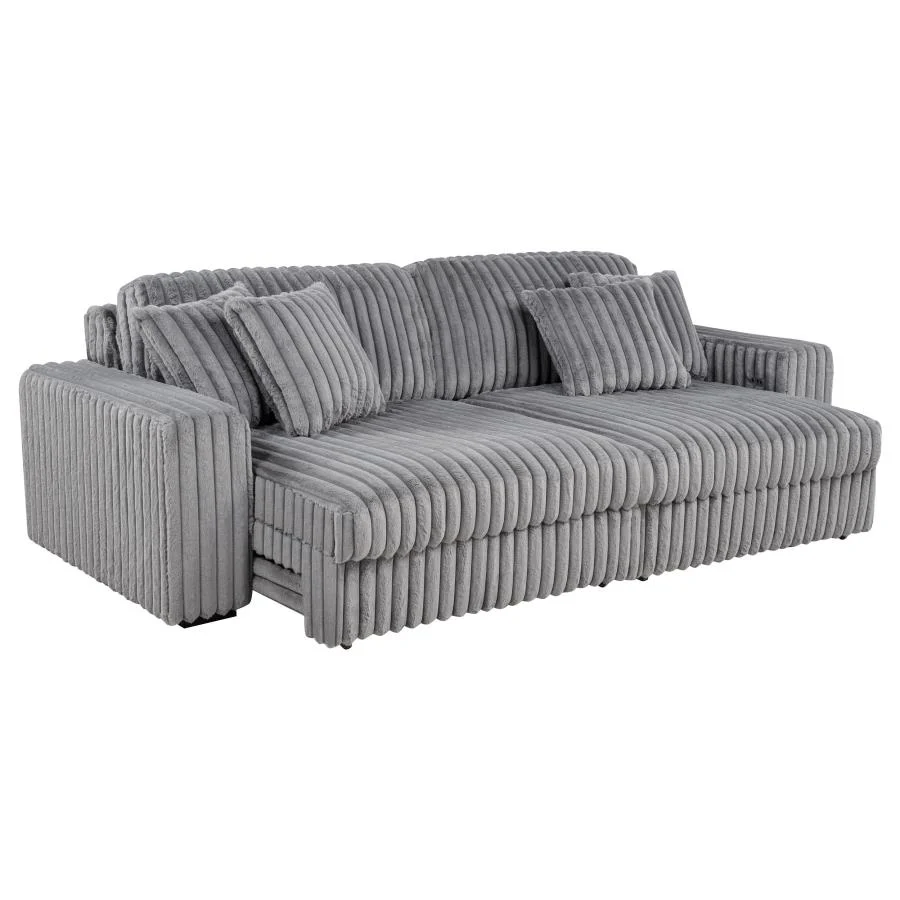 Jacana - Corduroy Upholstered Dual Power Chaise Sofa - Image 10