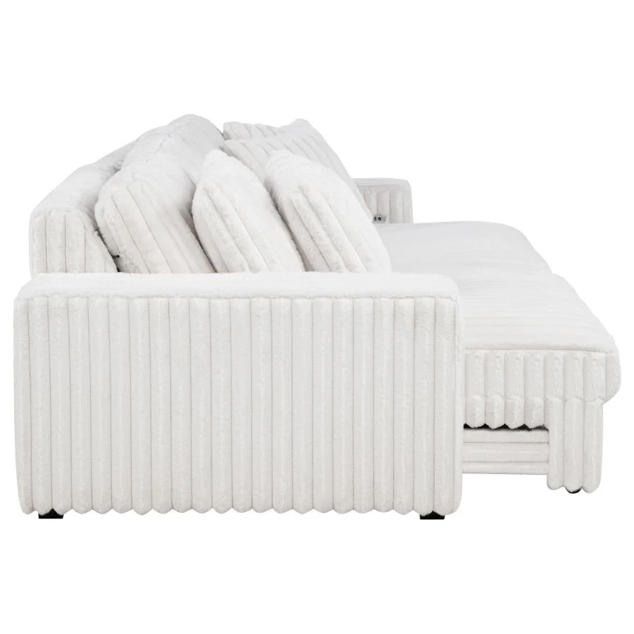 Jacana - Corduroy Upholstered Dual Power Chaise Sofa - Image 35