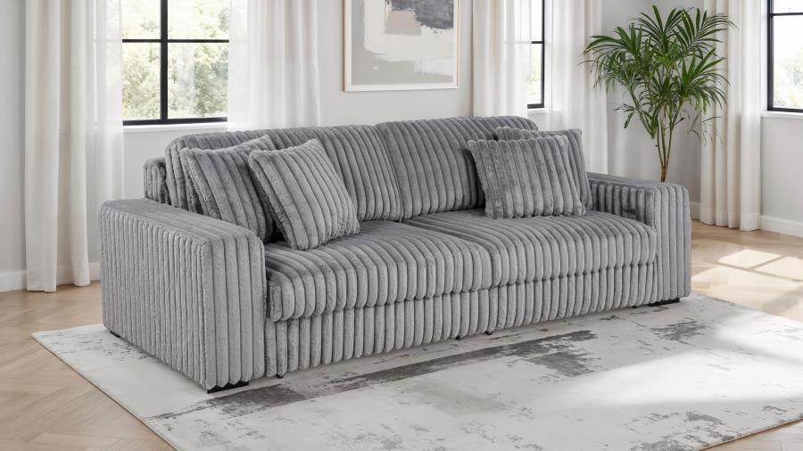 Jacana - Corduroy Upholstered Dual Power Chaise Sofa - Image 4