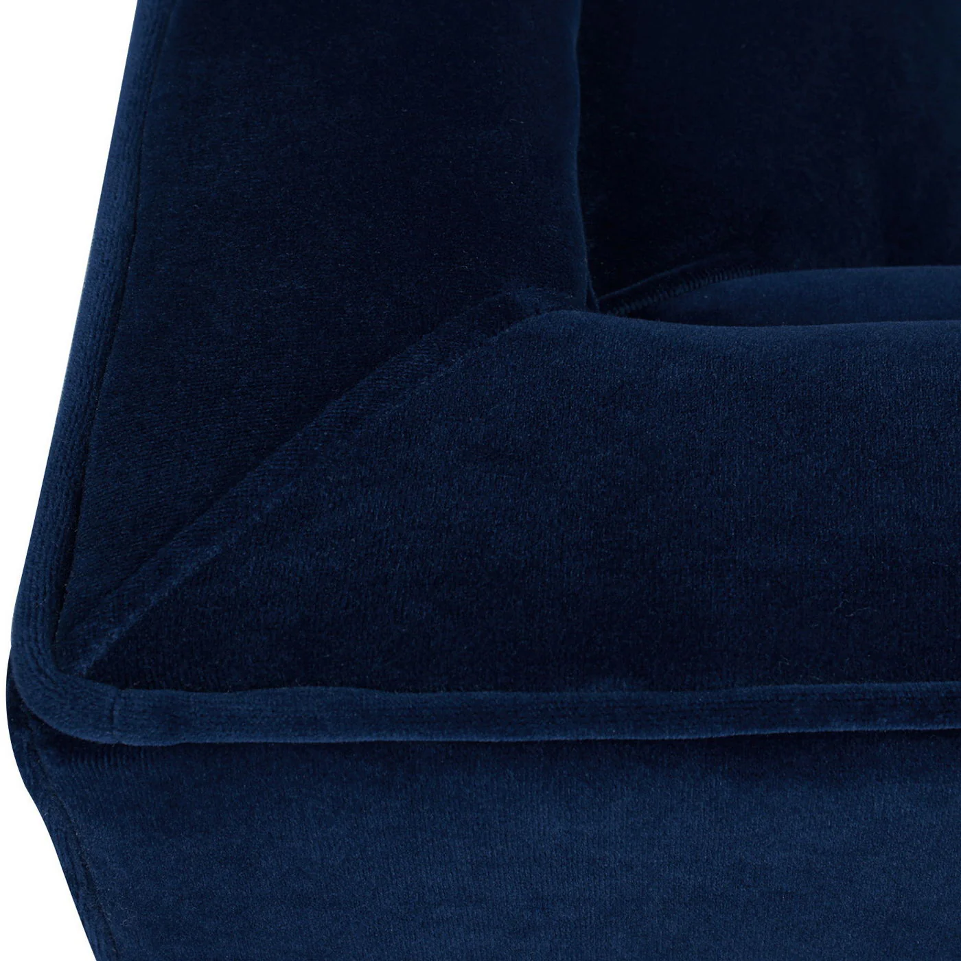 Jack - Modern Tuxedo Tufted Sofa - Navy Blue - Image 4
