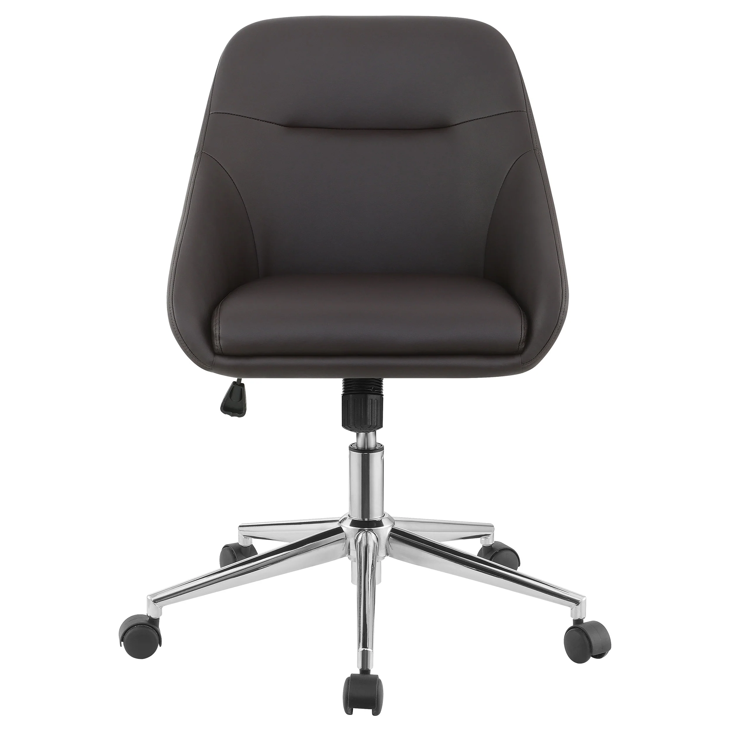 Jackman Upholstered Adjustable Home Office Desk Chair Brown - Image 3