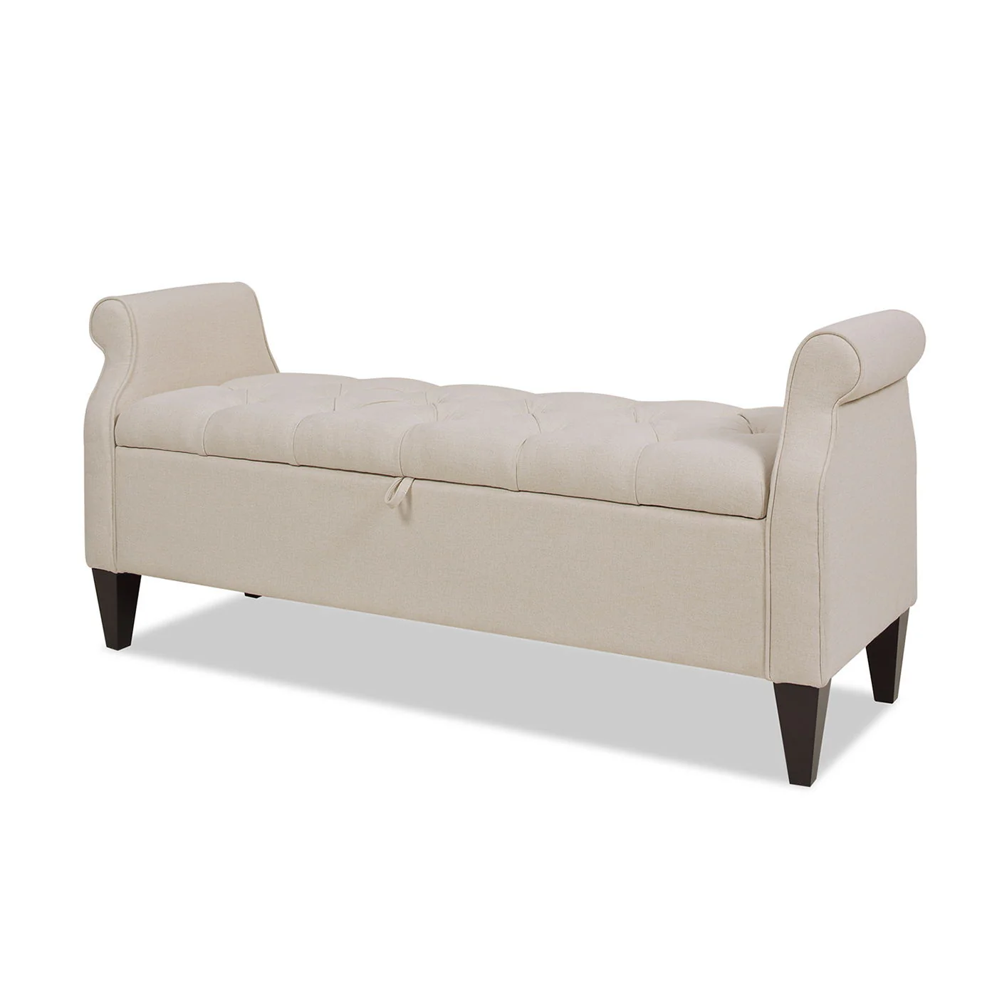Jacqueline - Tufted Roll Arm Storage Bench - Image 2