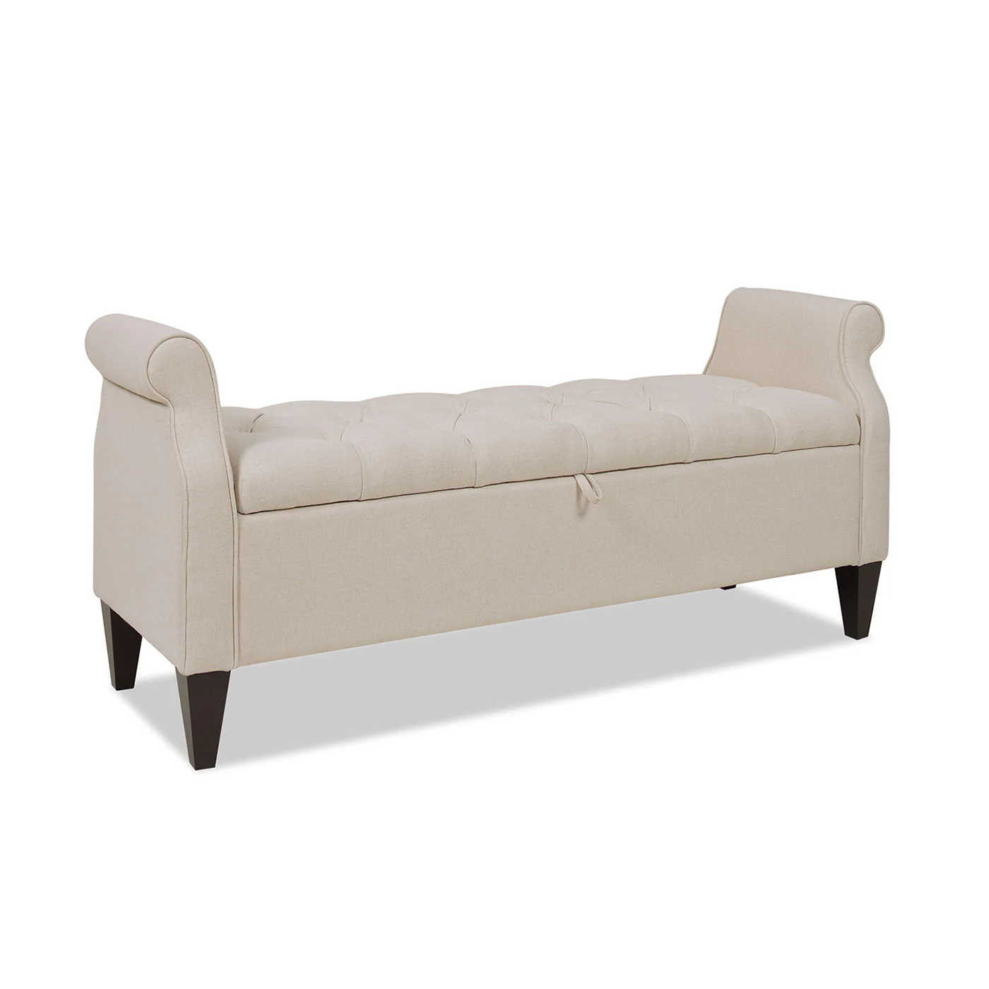 Jacqueline - Tufted Roll Arm Storage Bench - Image 5