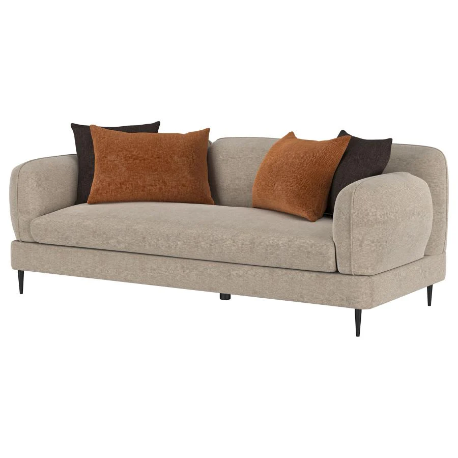 Jade - Chenille Upholstered Modern Track Arm Sofa - Image 8