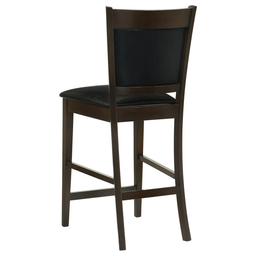 Jaden - Upholstered Counter Chair (Set of 2) - Black And Espresso - Image 7