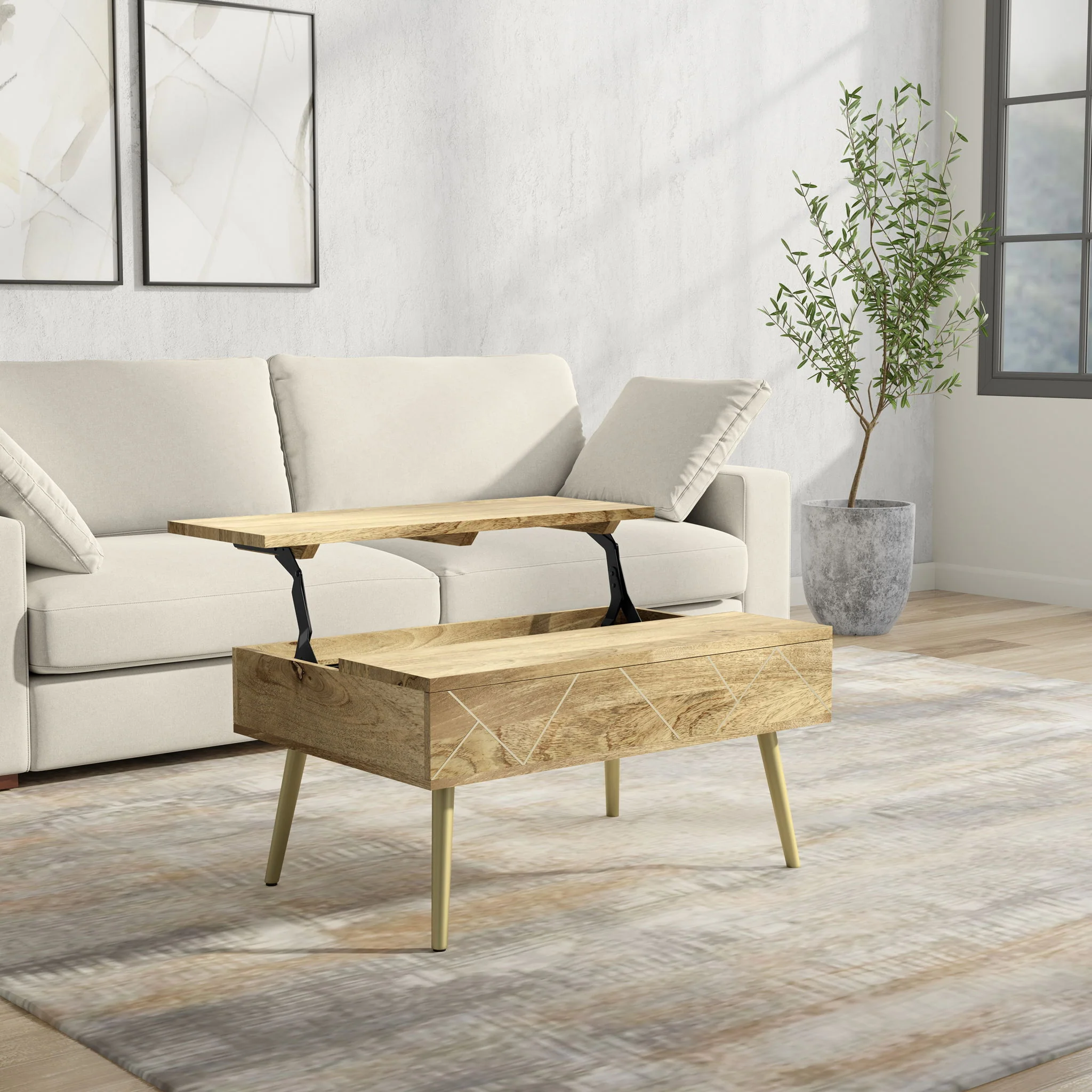 Jager - Lift Top Coffee Table Handcrafted - Image 15