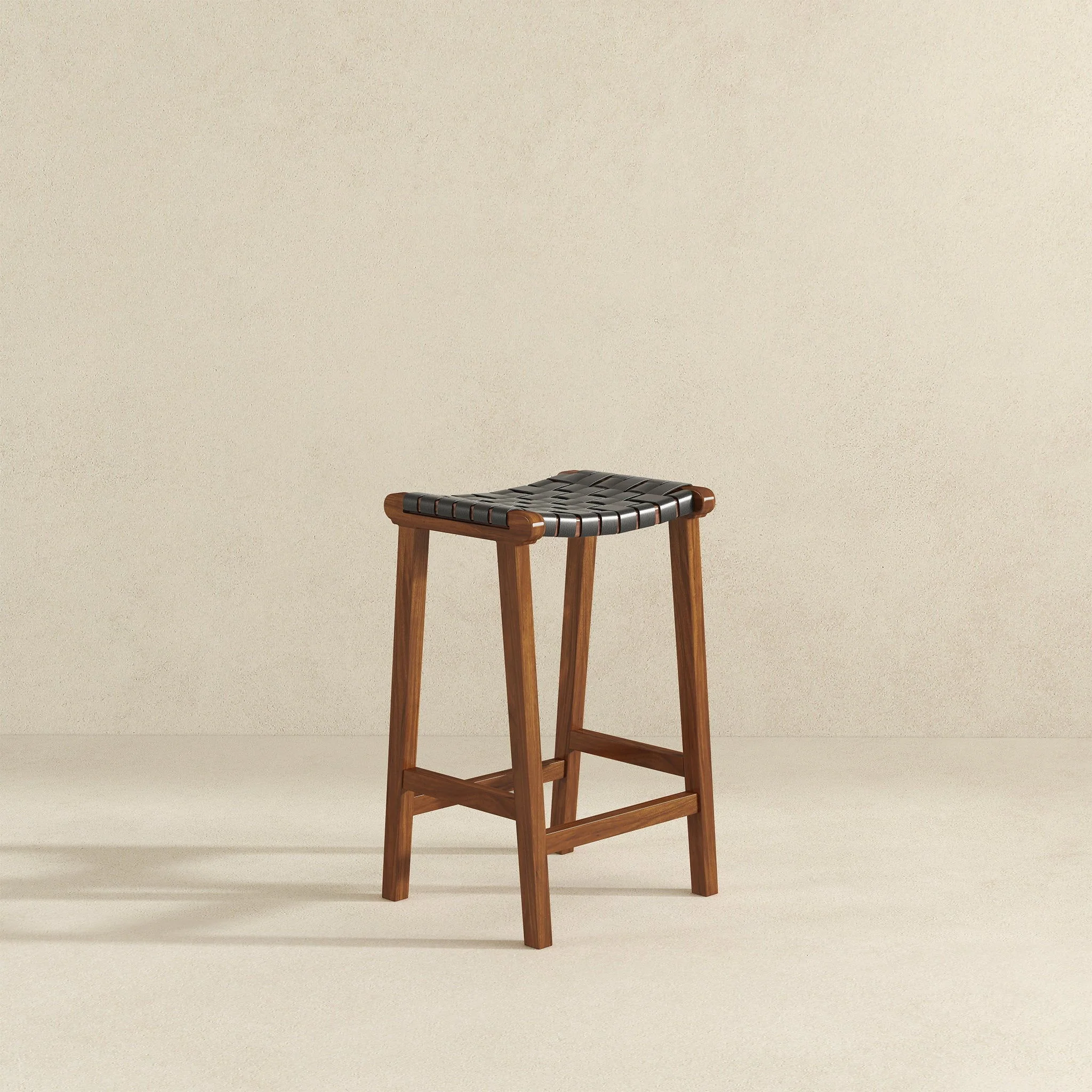 James - Mid-Century Modern Genuine Counter Stool - Image 11