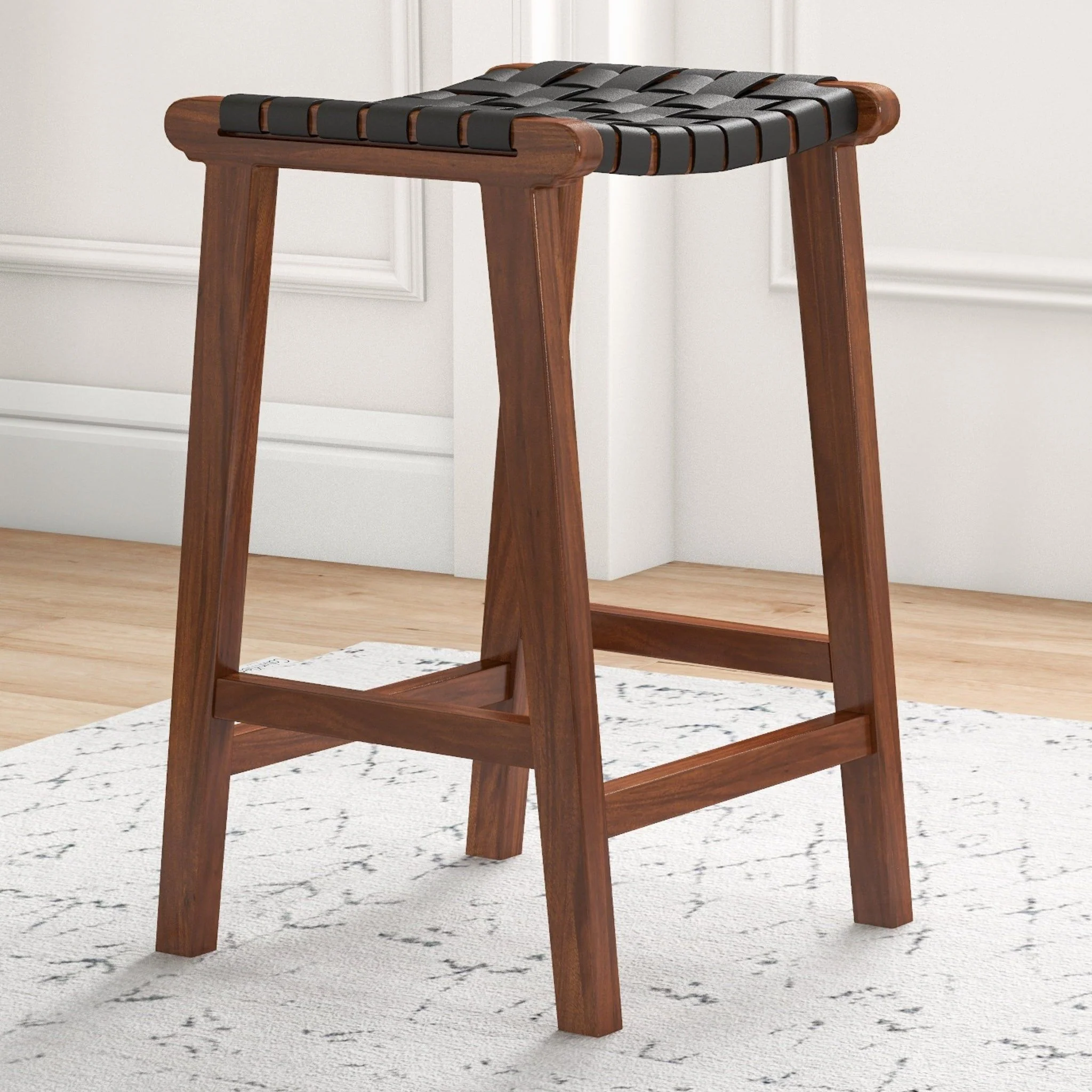 James - Mid-Century Modern Genuine Counter Stool - Image 14