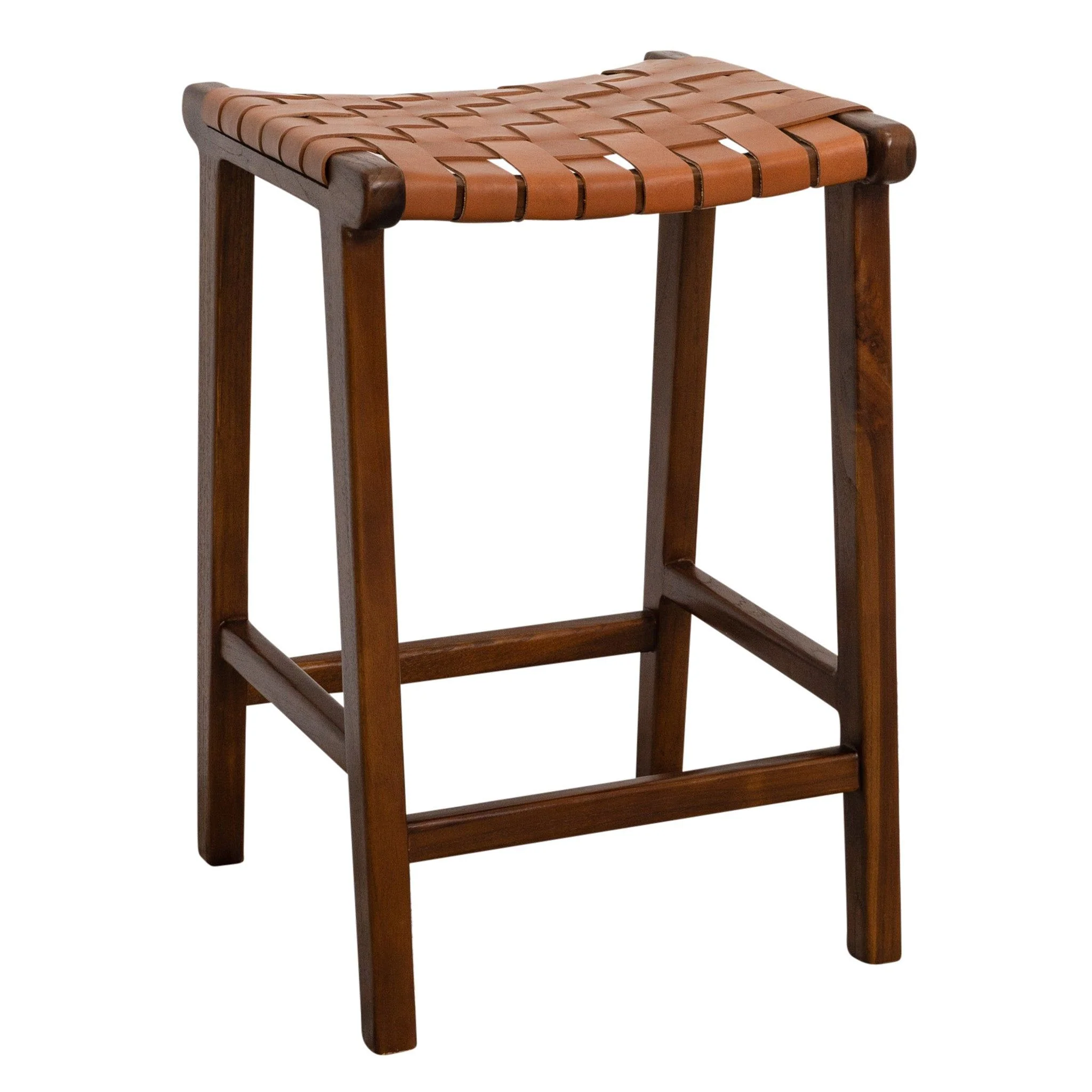 James - Mid-Century Modern Genuine Counter Stool - Image 2
