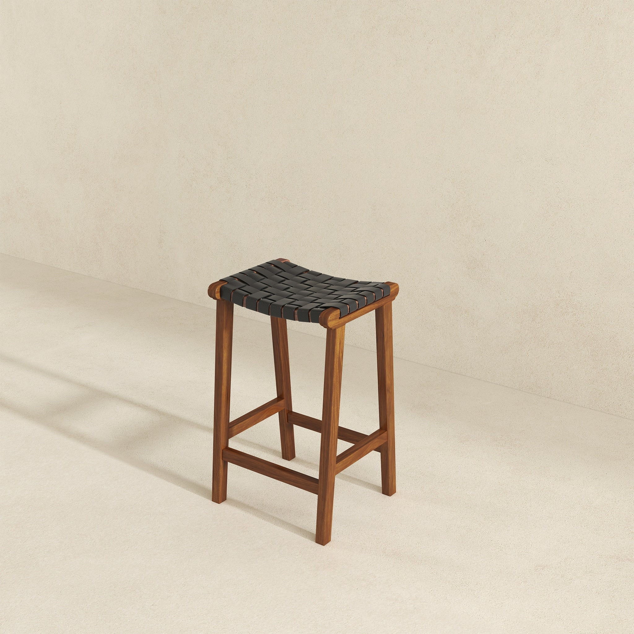 James - Mid-Century Modern Genuine Counter Stool - Image 4