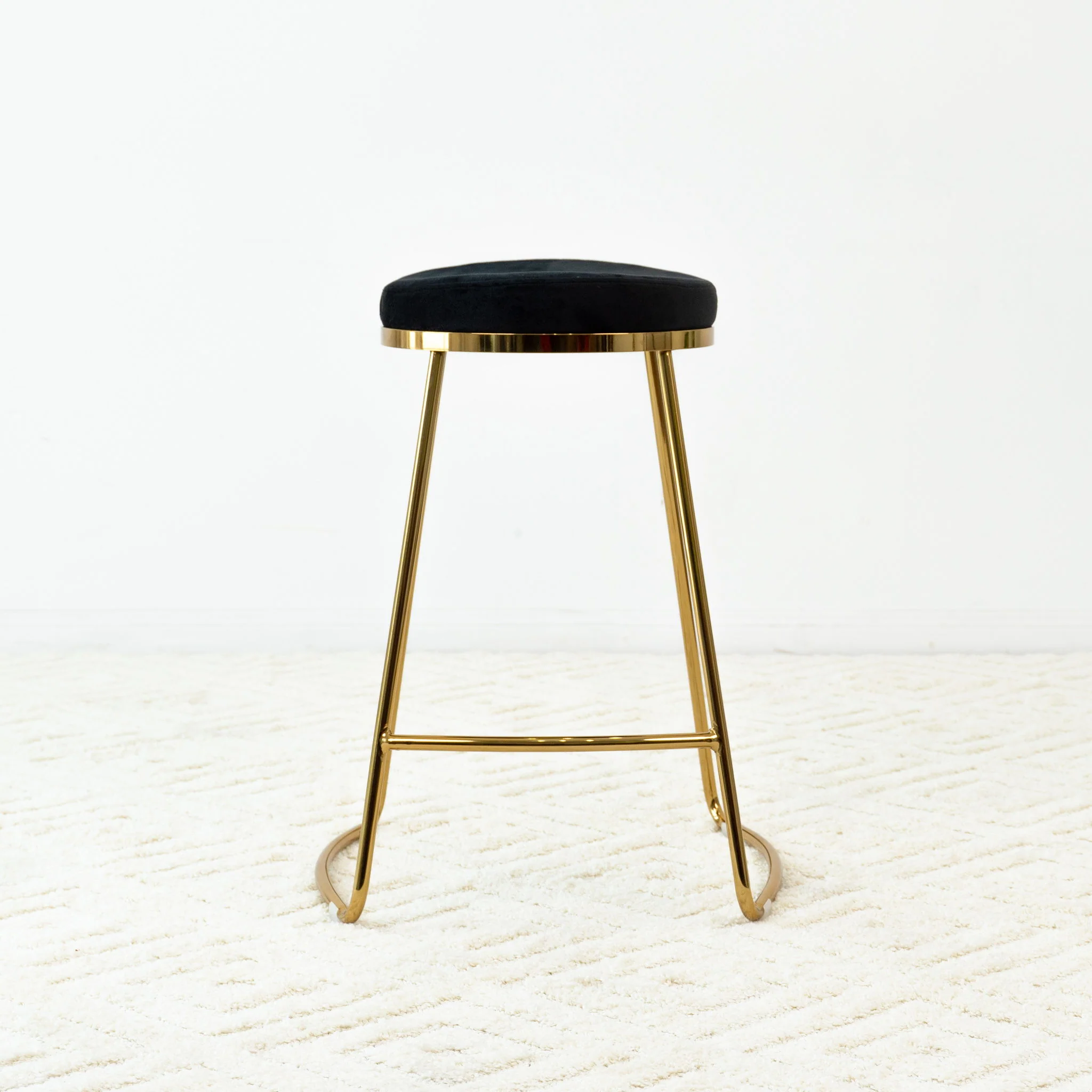 Jane - 26" Mid-Century Modern Luxury Upholstered Stool - Image 8