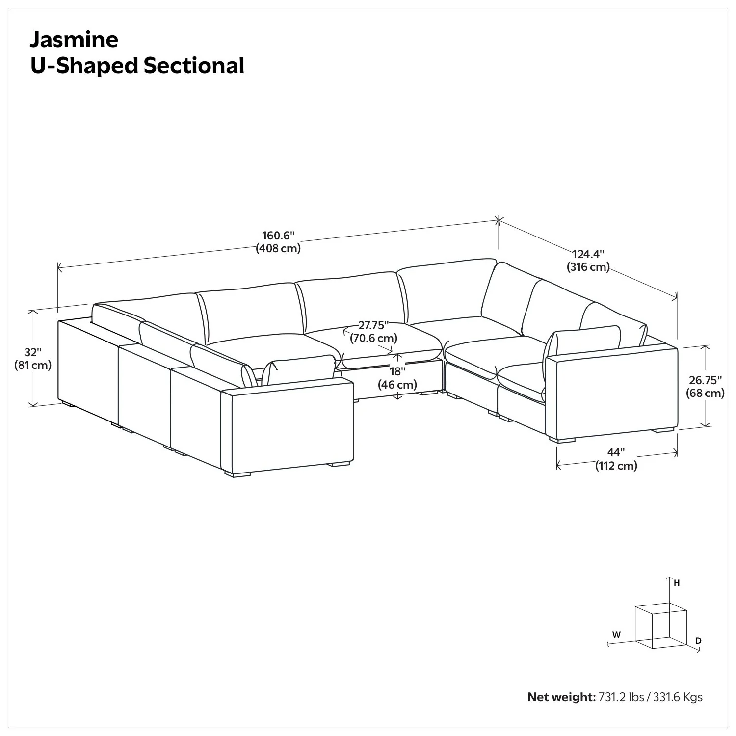 Jasmine - Handcrafted Sectional Sofa - Image 7