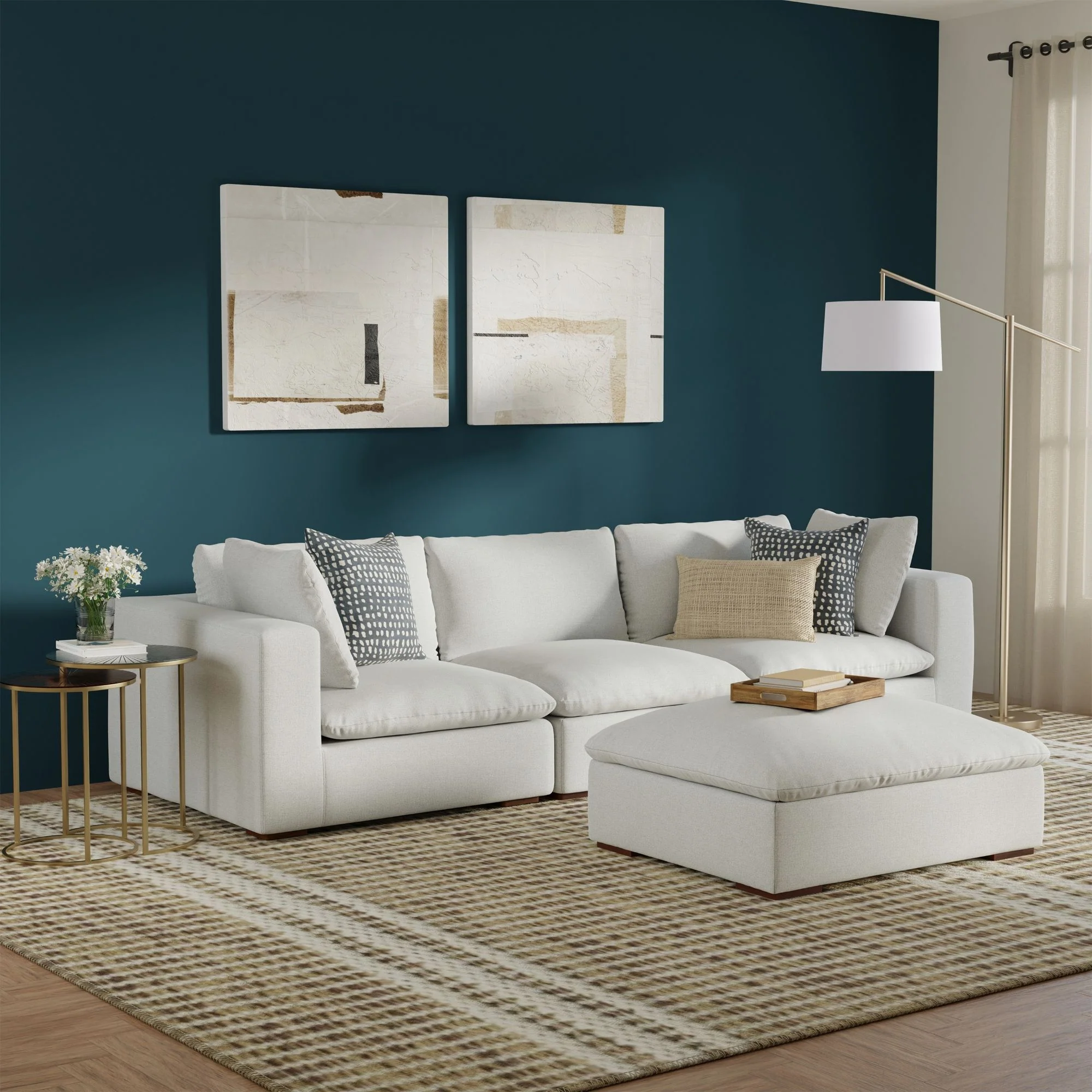 Jasmine - Handcrafted Sofa And Ottoman - Image 10
