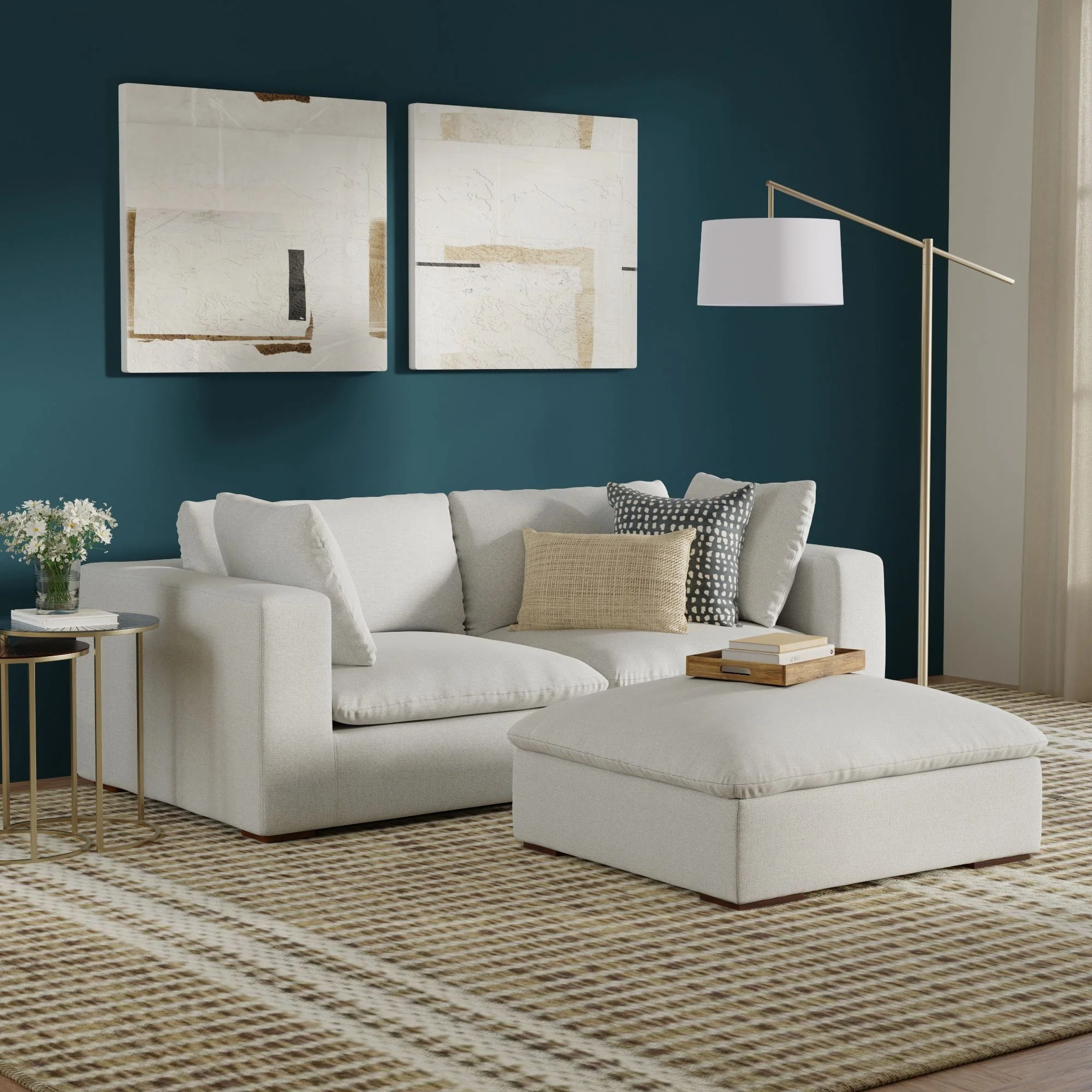 Jasmine - Handcrafted Sofa And Ottoman - Image 14