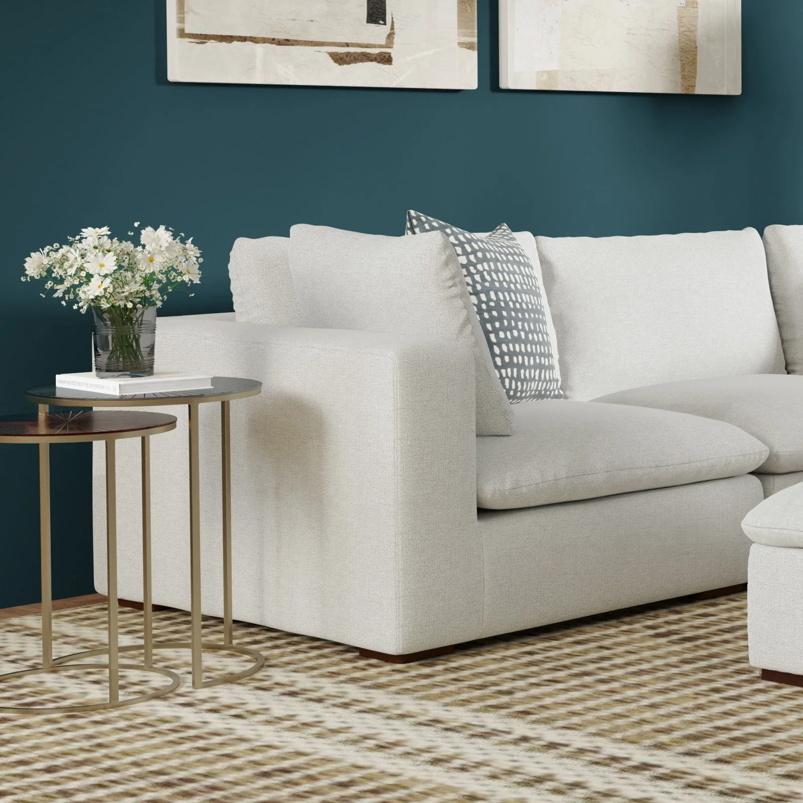 Jasmine - Left Arm Sofa Module - Gray - Image 3