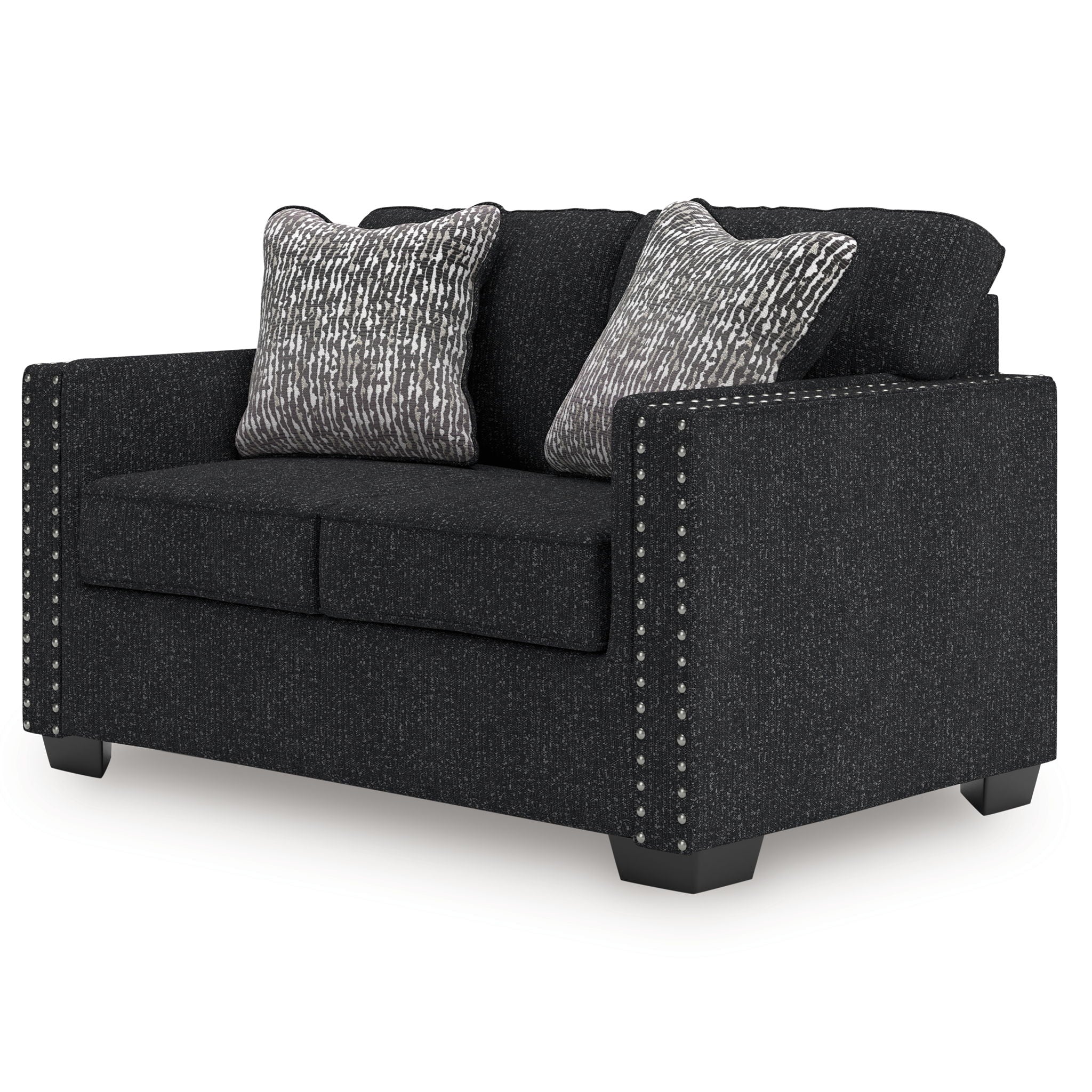Jasmine Peaks - Loveseat - Coal - Image 2
