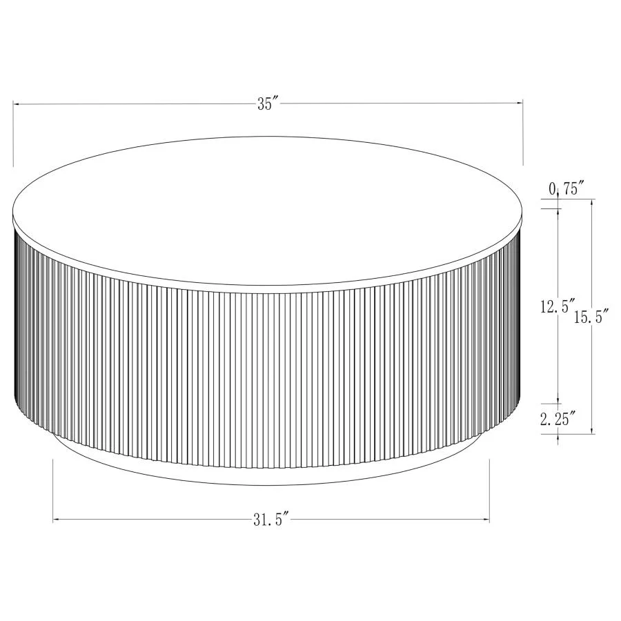 Jason - Round Marble Coffee Table Set - Image 12