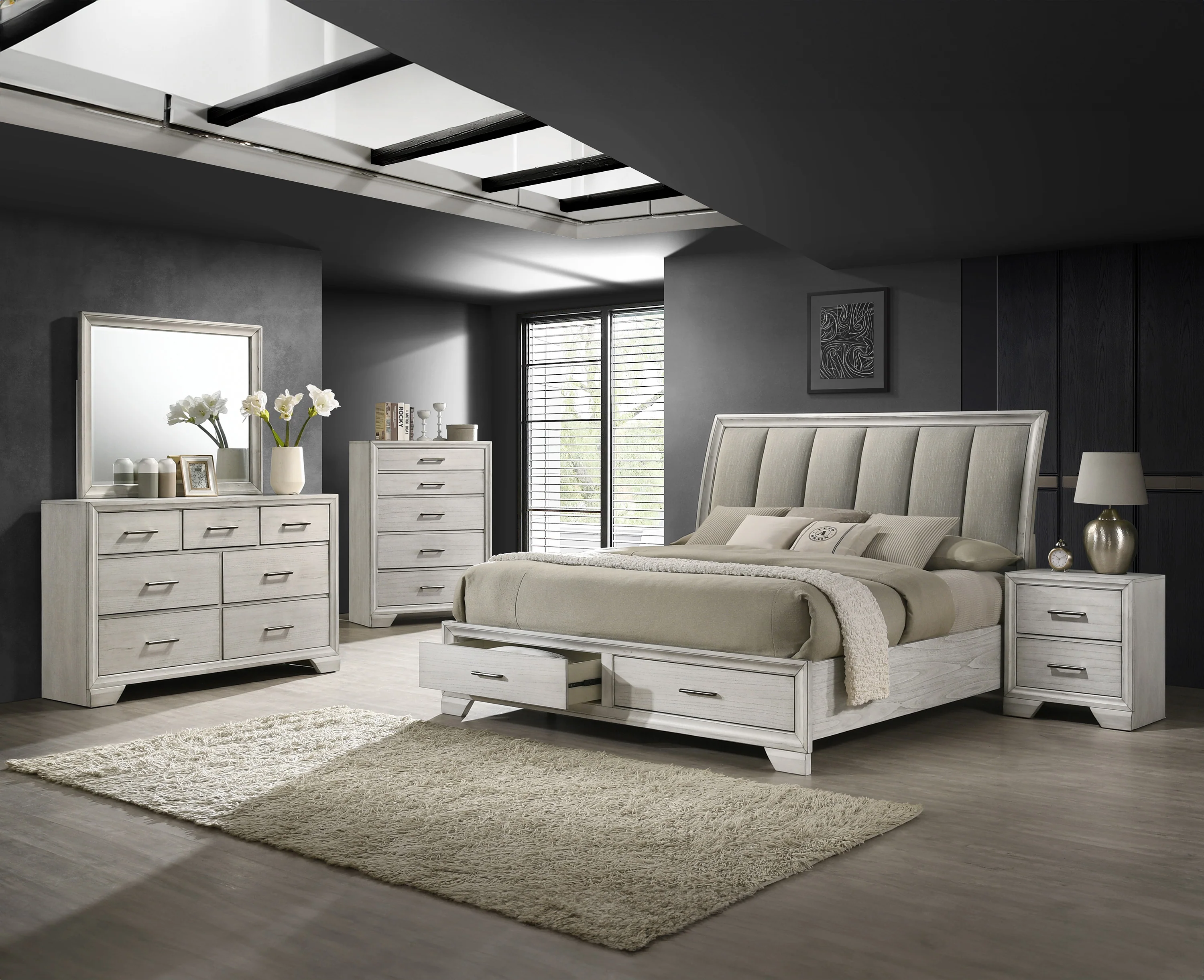 Jaymes Dresser Mirror White Mist