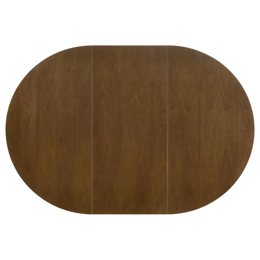 Jedda - Oval Extension Leaf Dining Table - Dark Walnut - Image 6
