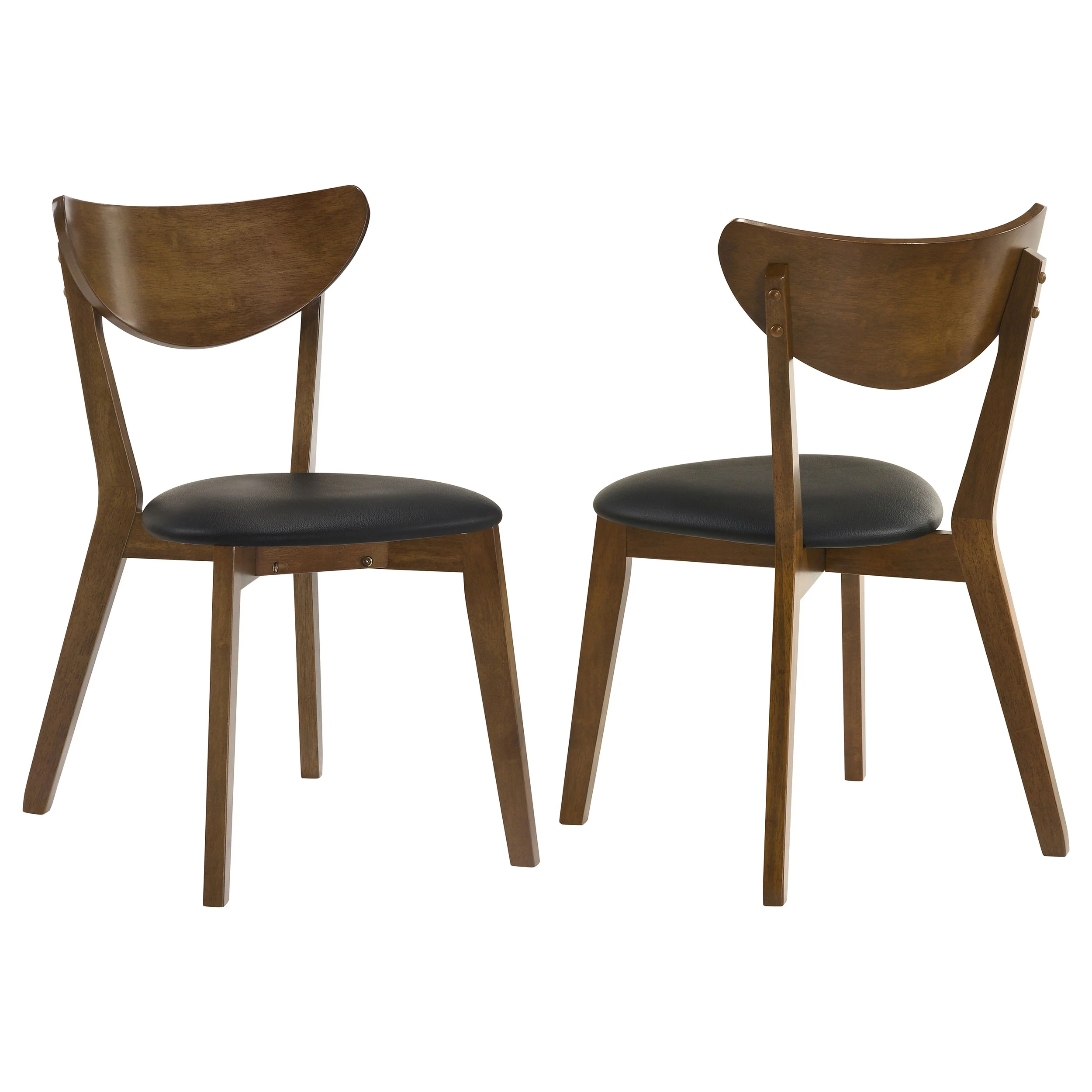 Jedda - Wood Dining Side Chair (Set of 2) - Dark Walnut And Black - Image 15