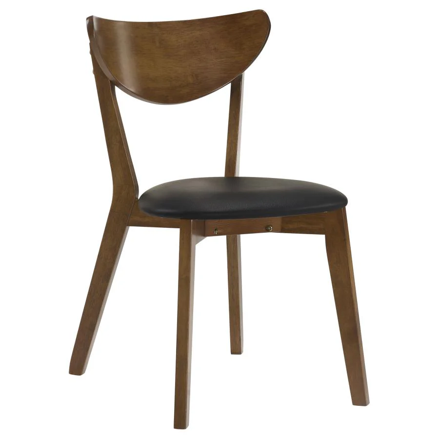 Jedda - Wood Dining Side Chair (Set of 2) - Dark Walnut And Black - Image 3