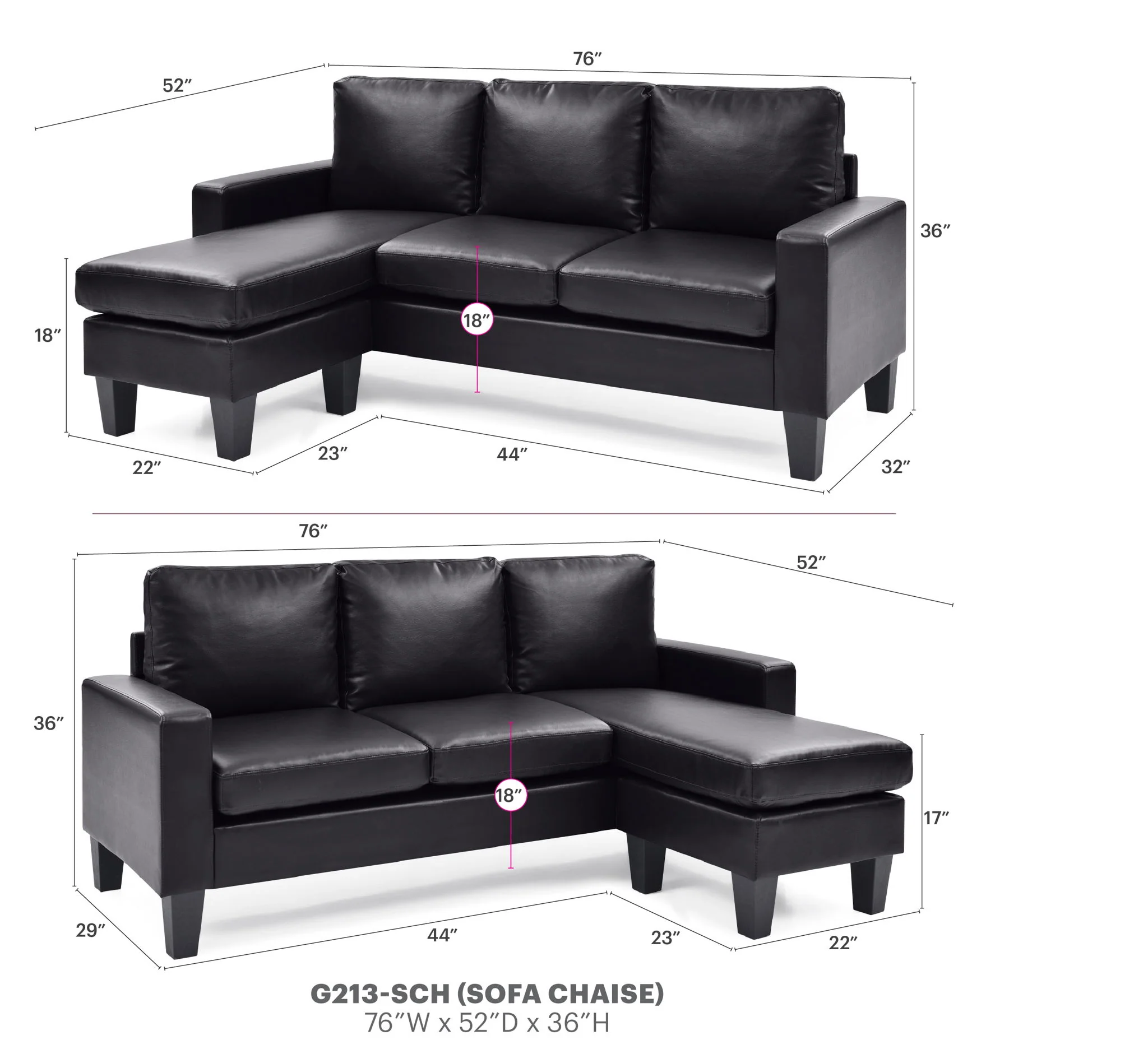 Jenna - Sofa Chaise - Image 2