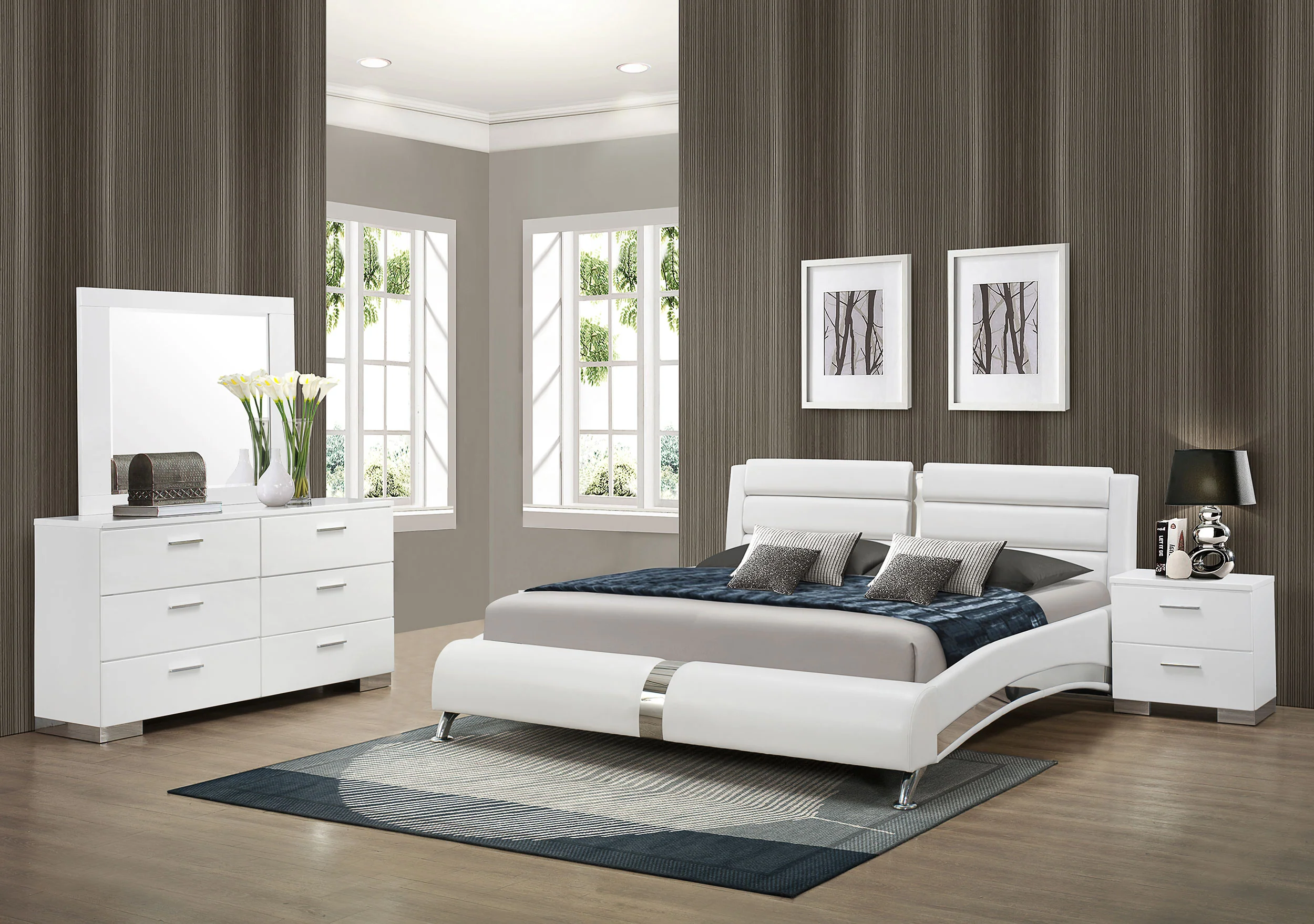 Jeremaine Bedroom Set White - Image 171