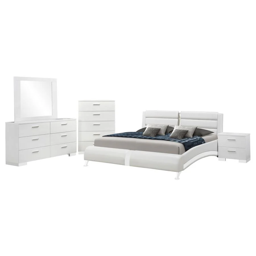 Jeremaine Bedroom Set White - Image 2