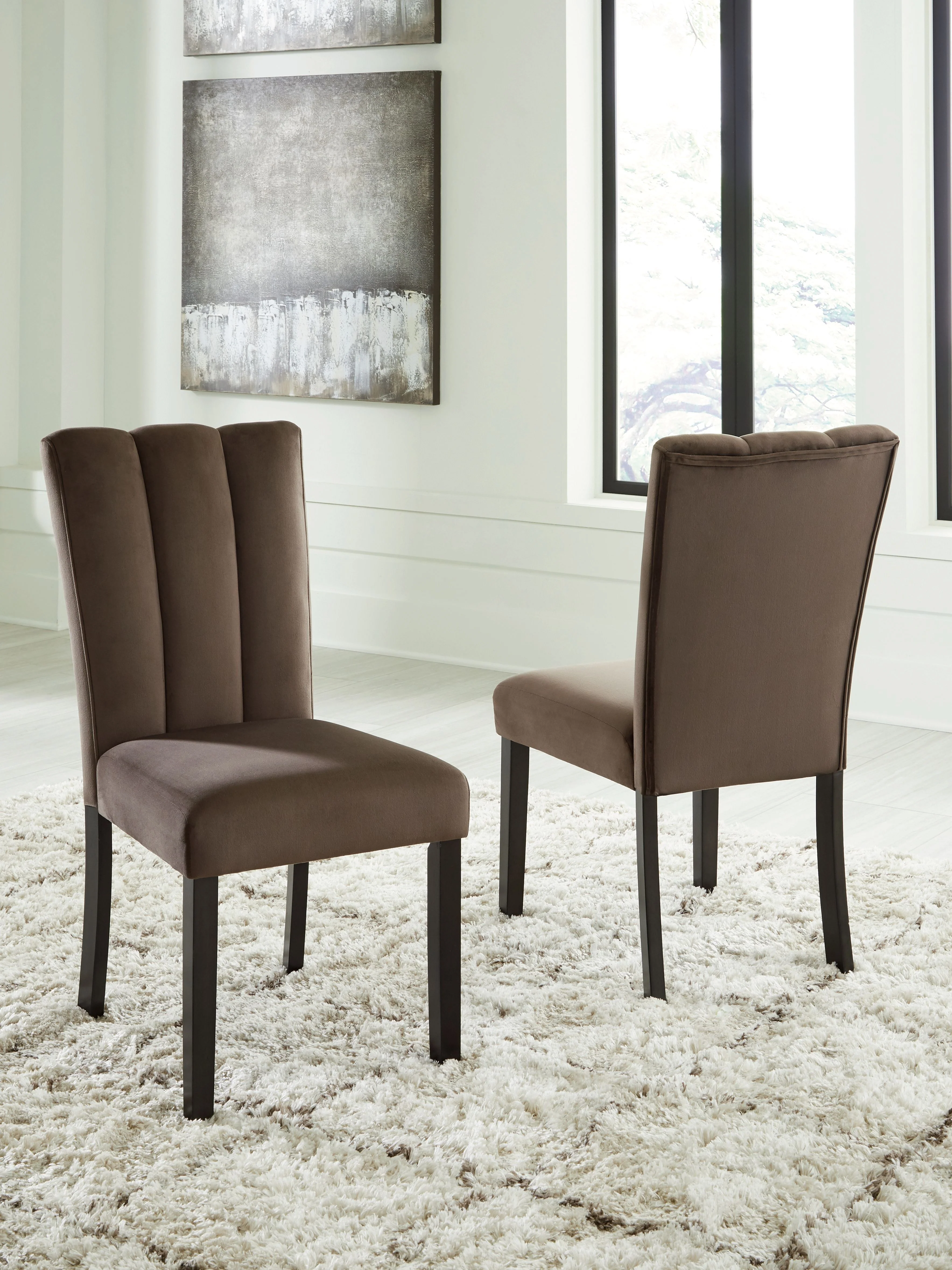 Jeshina - Dining Upholstered Side Chair (Set of 2) - Mocha - Image 6