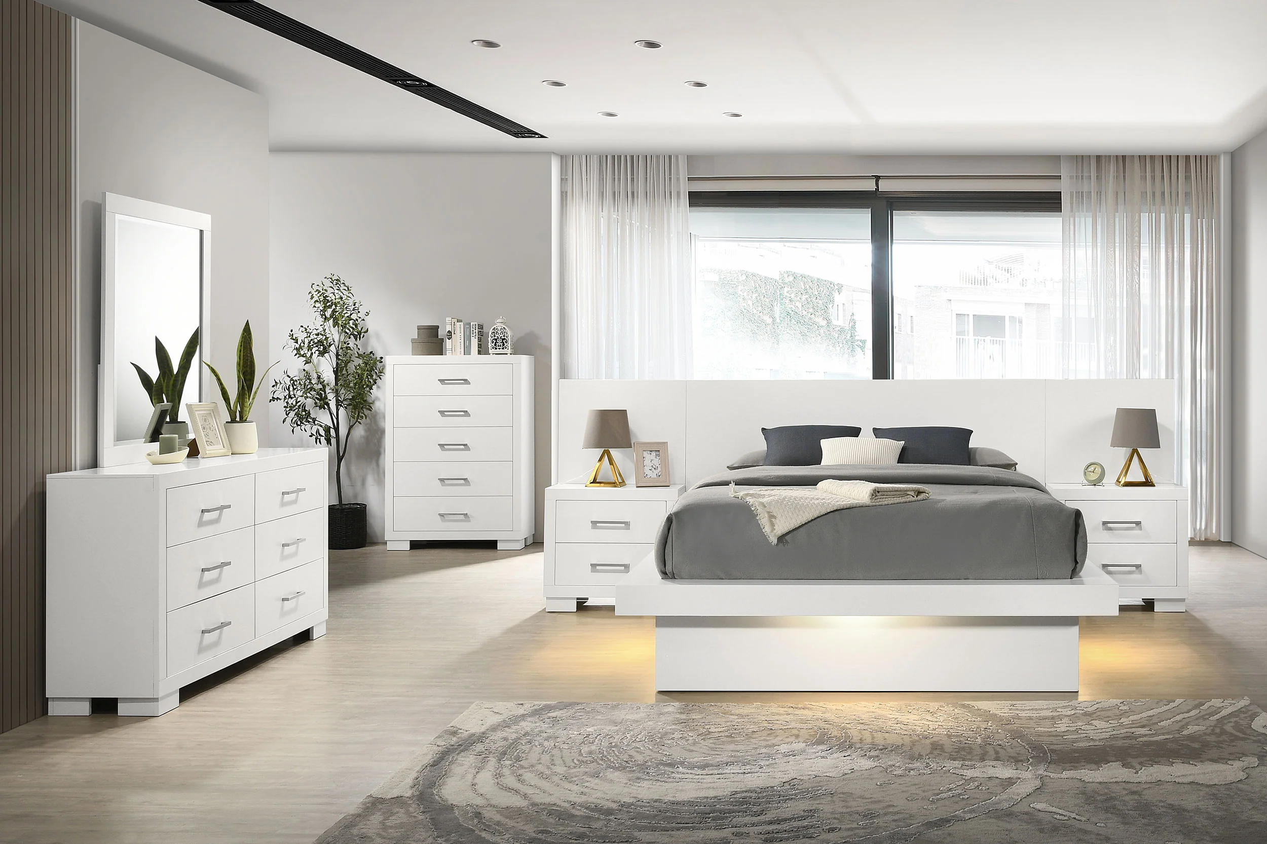 Jessica - Bedroom Set With LED - Image 110