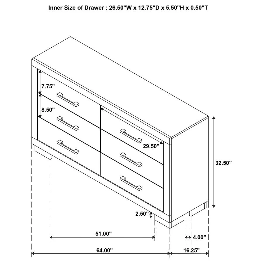 Jessica - LED Bedroom Set - Image 62
