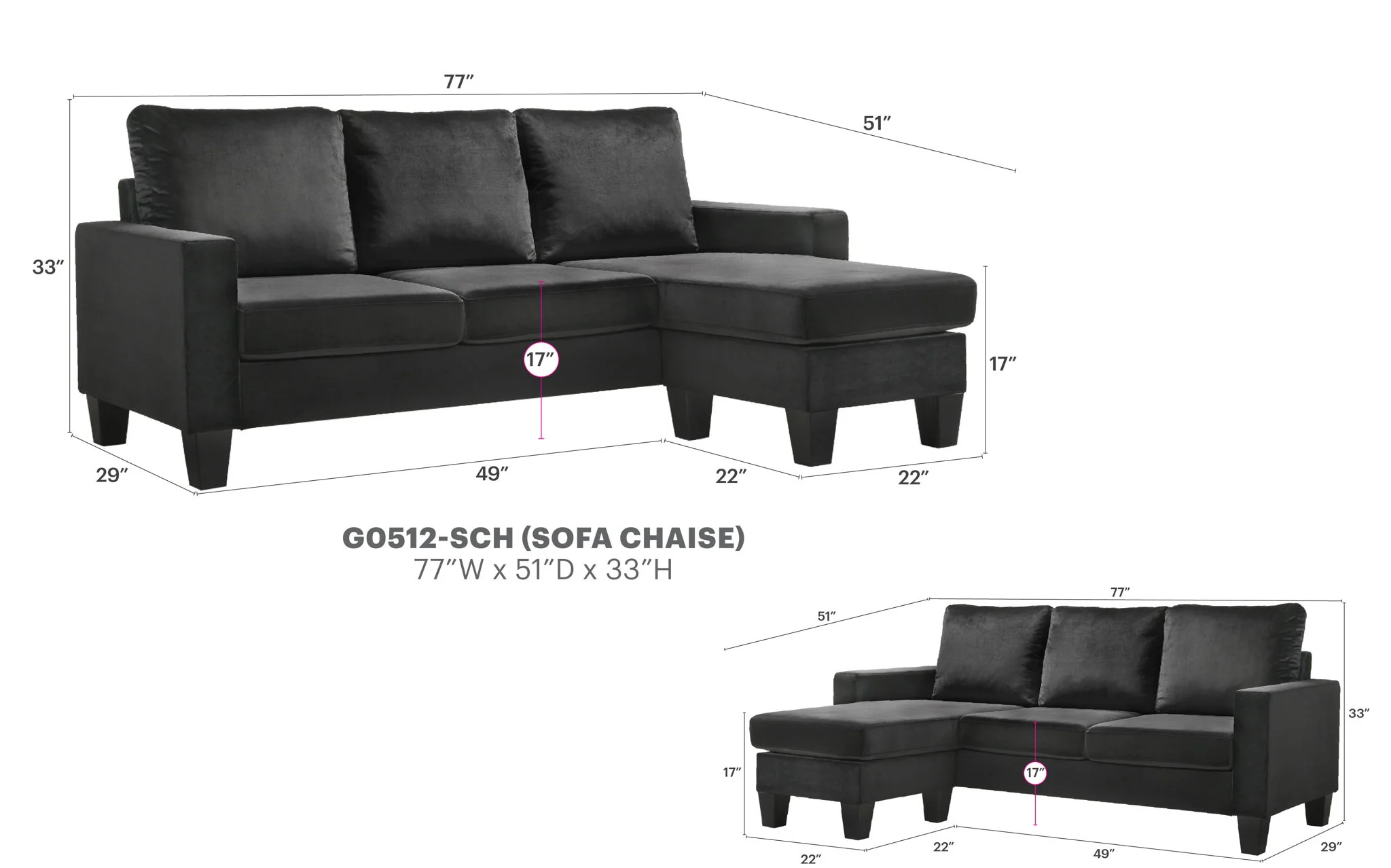 Jessica - Sofa Chaise - Image 10