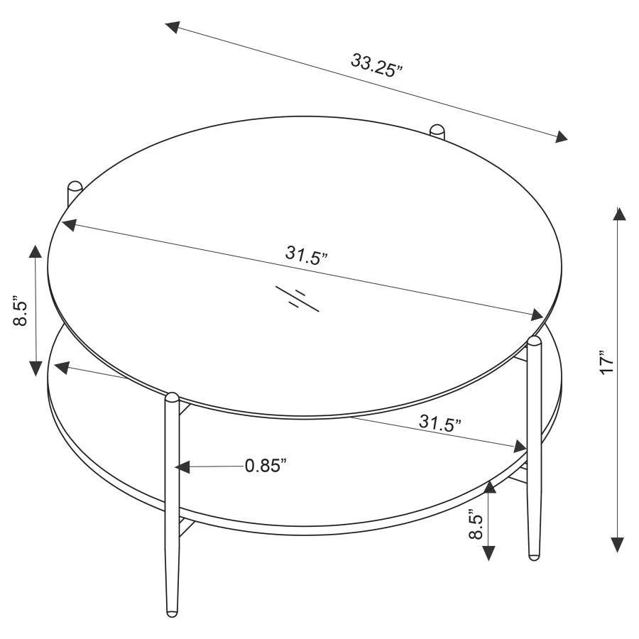 Jonelle - Round Coffee Table Set - Image 11