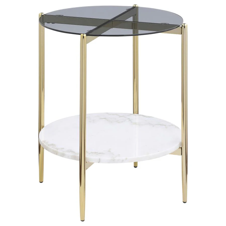 Jonelle - Round Coffee Table Set - Image 6