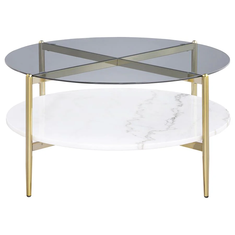 Jonelle - Round Glass Top Table - Image 5
