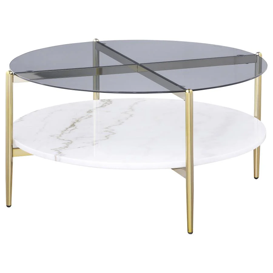 Jonelle - Round Glass Top Table - Image 7