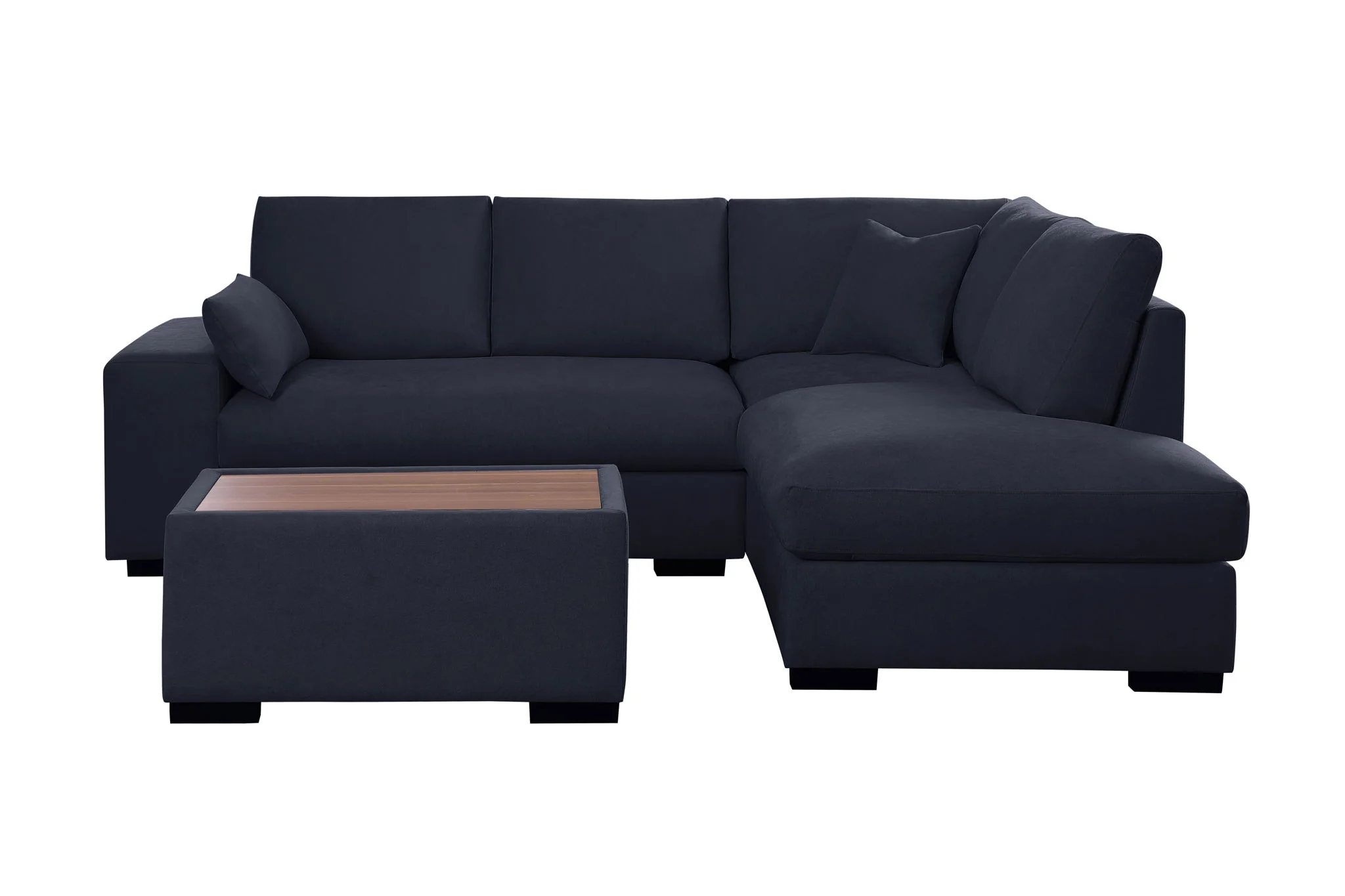 Joshua - 100" Sectional Sofa with Right Facing Chaise and Console Ottoman - Image 2