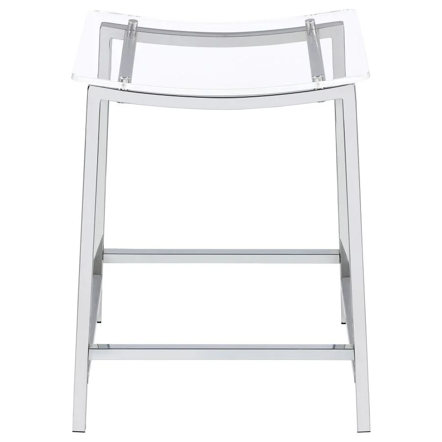Jovani - Acrylic Backless Bar Stools (Set of 2) - Image 7