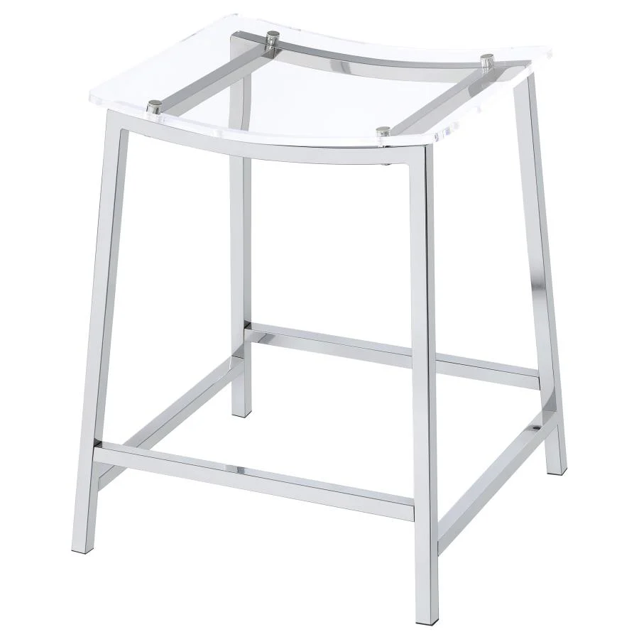 Jovani - Acrylic Backless Bar Stools (Set of 2) - Image 9