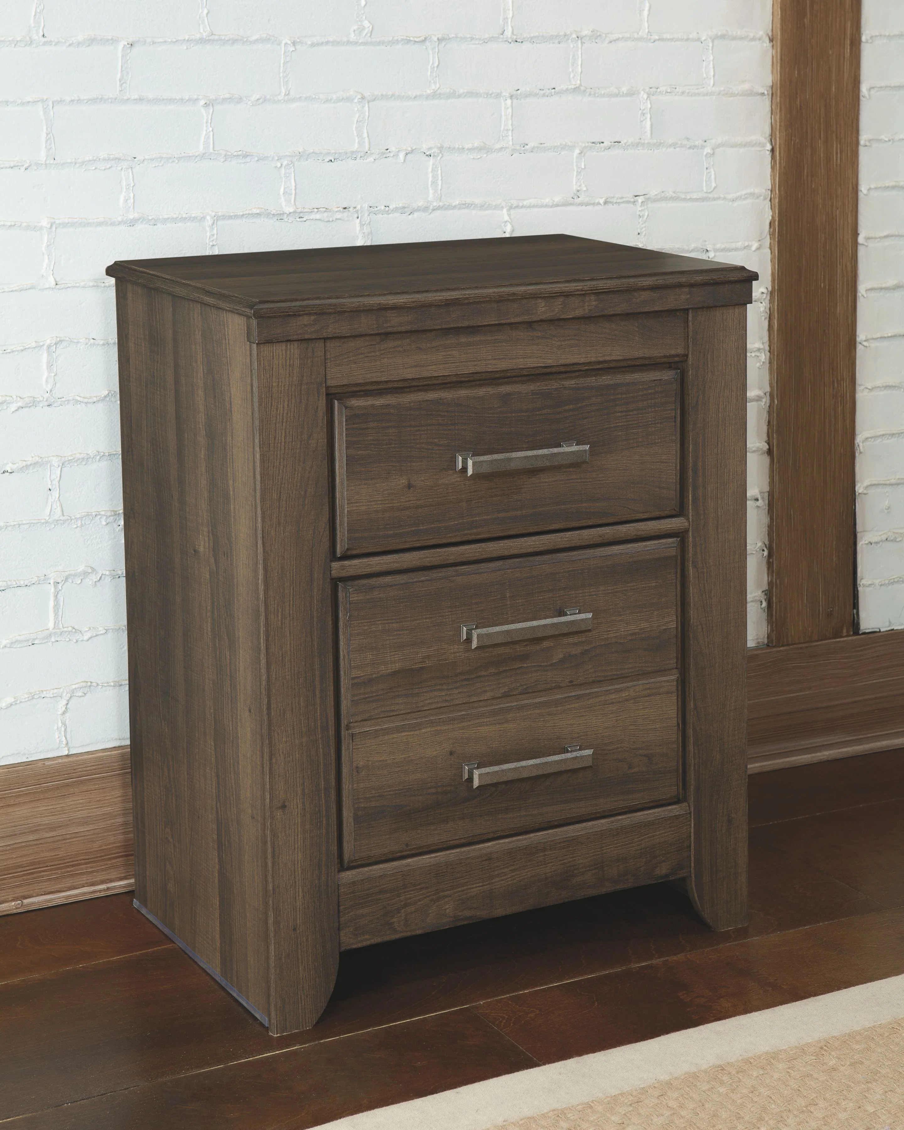 Juararo - Two Drawer Night Stand - Dark Brown - Image 8