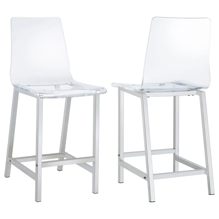 Juelia - Chrome Stools (Set of 2) - Image 2