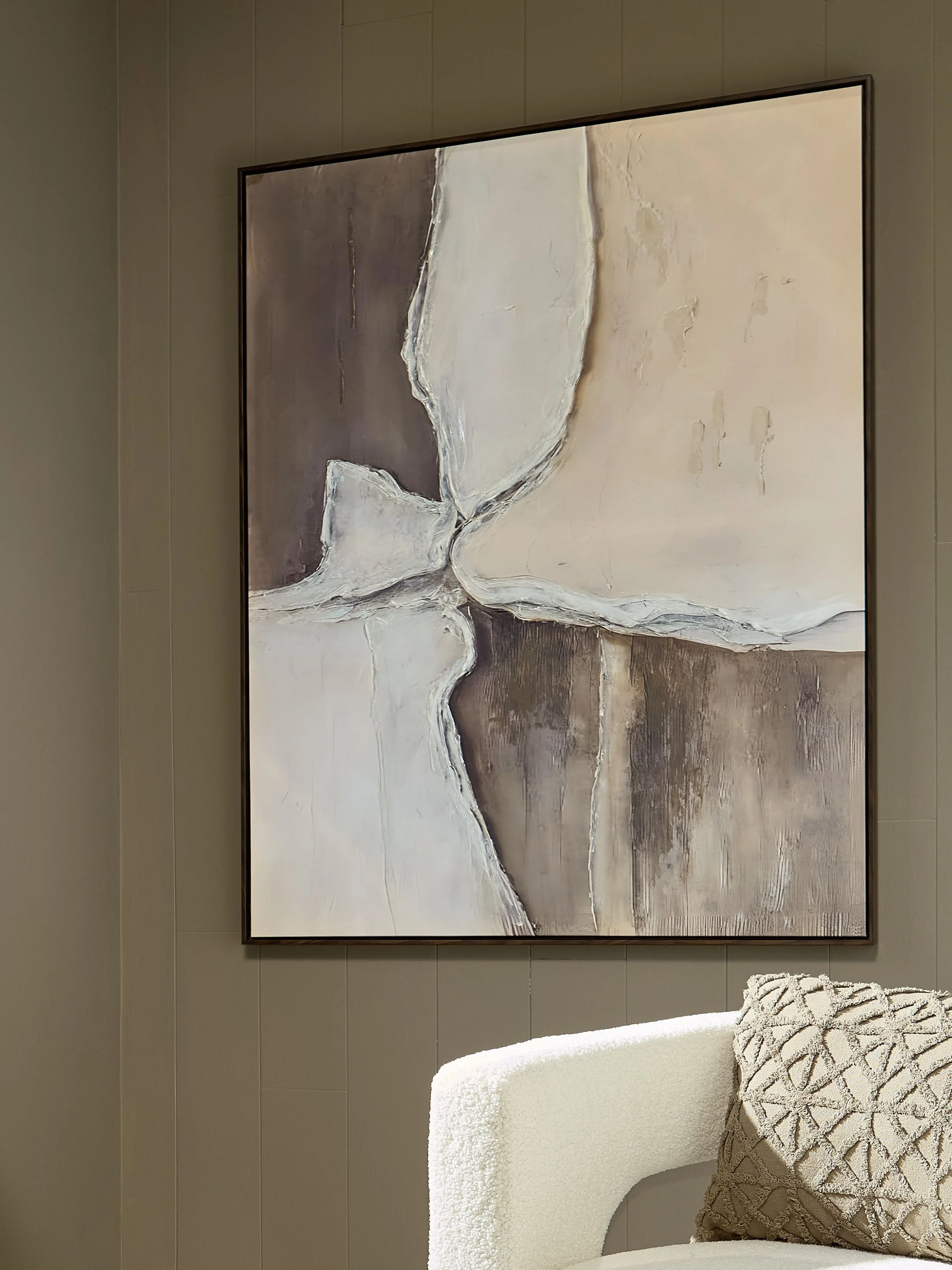 Junward - Wall Art - Brown / Tan / White - Image 4