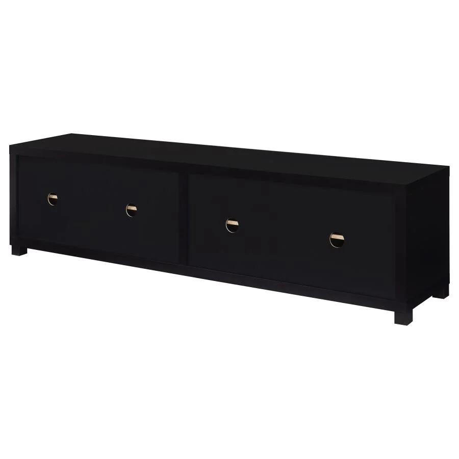 Jupiter - 3 Piece Entertainment Center TV Stand - Black - Image 15