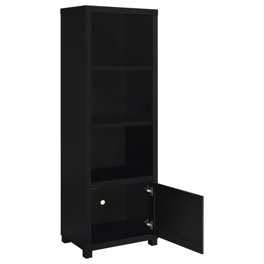 Jupiter - 3 Piece Entertainment Center TV Stand - Black - Image 4