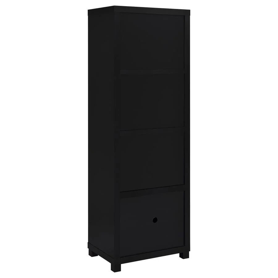 Jupiter - 3 Piece Entertainment Center TV Stand - Black - Image 7