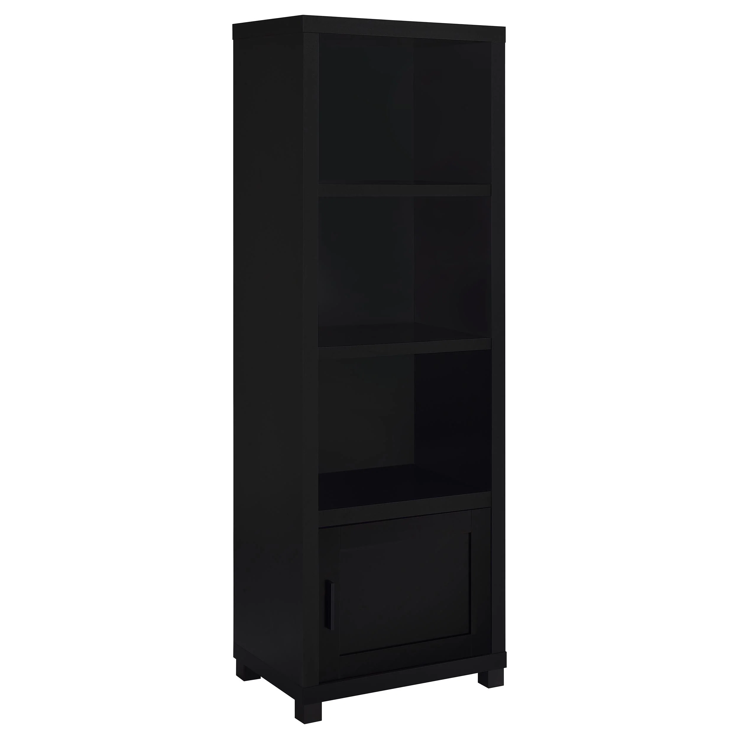 Jupiter - 3-Shelf Engineered Wood Media Tower - Black - Image 11