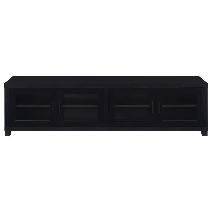 Jupiter - 4 Door Engineered Wood TV Stand - Black - Image 4